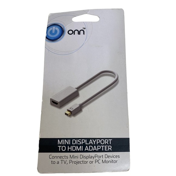 ONN Mini Displayport to HDMI Adapter *Brand New* WHITE - Picture 3 of 3